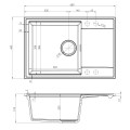 Rysunek techniczny SINK 55 1KDO