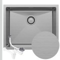 Zlew stalowy Steel SINK 55 inox z syfonem