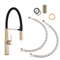 Vento brushed gold zestaw