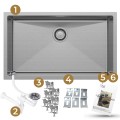 Zestaw gotowy do montażu zlewu stalowego Steel Sink 75 inox