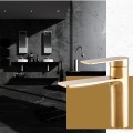 Moodboard bateria umywalkowa FARA CORTO złota
