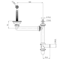 Rysunek techniczny syfon automatyczny SINK QUALITY