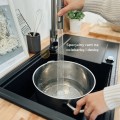 Infografika zlew SINK 55L z baterią topaz slim i pokrętłem
