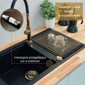 Infografika zlew SINK 55L z baterią venus i pokrętłem