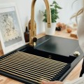 Zlew SINK 55L z baterią topaz slim matą i pokrętłem-min