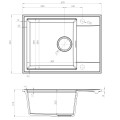 Rysunek techniczny SINK 55 1KKO
