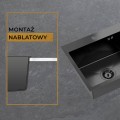 Montaż nablatowy zlew spawany COLE 100 - PVD GUN METAL