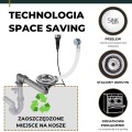 Automatyczny srebrny syfon space saving