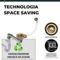 Manualny syfon space saving