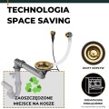 Automatyczny złoty syfon space saving