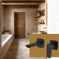 Moodboard bateria umywalkowa podtynkowa QANIX czarna