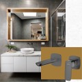 Moodboard bateria umywalkowa podtynkowa QANIX gun metal
