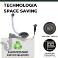 Automatyczny grafitowy syfon space saving