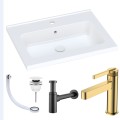 Umywalka ARA 60 biały korek klik klak syfon ozdobny czarny mat przelewka biała bateria złota.jpg