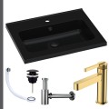Umywalka czarna ARA 60 czarny korek klik klak syfon ozdobny przelewka srebrna bateria złota.jpg