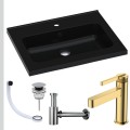 Umywalka czarna ARA 60 srebrny korek klik klak syfon ozdobny przelewka czarna bateria złota.jpg