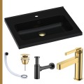 Umywalka czarna ARA 60 złoty korek klik klak syfon ozdobny czarny mat przelewka czarna bateria złota.jpg