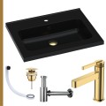 Umywalka czarna ARA 60 złoty korek klik klak syfon ozdobny przelewka czarna bateria złota.jpg