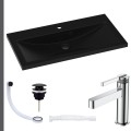 Umywalka czarna Mala czarny korek klik klak syfon elastyczny przelewka czarna bateria chrom.jpg
