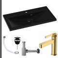 Umywalka czarna Mala czarny korek klik klak syfon ozdobny przelewka srebrna bateria złota.jpg