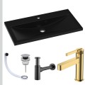 Umywalka czarna Mala srebrny korek klik klak syfon ozdobny czarny mat przelewka czarna bateria złota.jpg