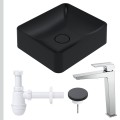 Umywalka czarna HANA 45 spust z nakładką syfon butelkowy bateria chrom.jpg
