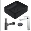 Umywalka czarna HANA 45 spust z nakładką syfon ozdobny metalowy czarny mat bateria chrom.jpg