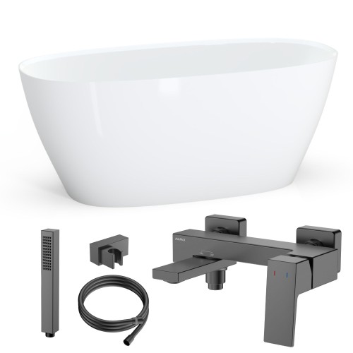 ZESTAW KLASYCZNY LENA 150 + Bateria wannowa ścienna QANIX.jpg