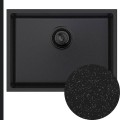 Grafitowy zlew CRYPTON 60 syfon black matt