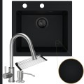Czarny zlew FERRUM 1K50 black matt manualny stalowe akcesoria.jpg