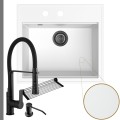 Biały zlew SINK 60 syfon grafitowy manualny czarne akcesoria.jpg