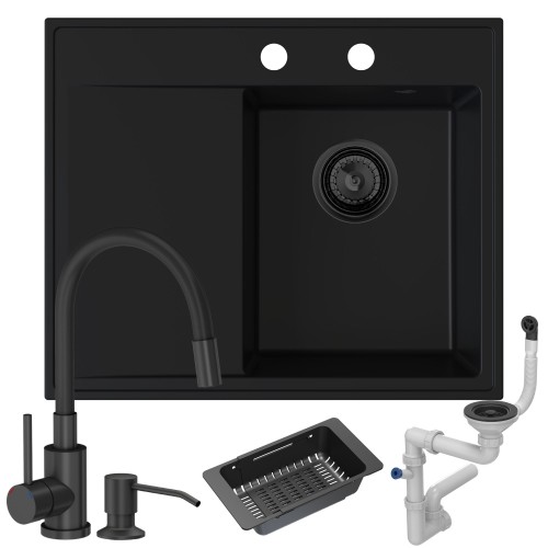 Zestaw ze zlewem Stilo P - czarne akcesoria.jpg
