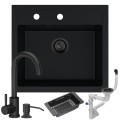 Zestaw ze zlewem Ferrum 1K60 - czarne akcesoria.jpg