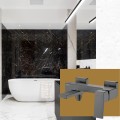 Moodboard bateria wannowa ścienna VELLANO gun metal