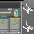 Space saving zlewu stalowego