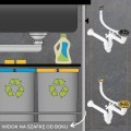 Space saving zlewu stalowego