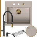 zlew-granitowy-beżowy-sink-60-bateria-quadron-margot-syfon-złoty-automatyczny-z-pokrętłem.jpg
