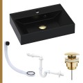 Umywalka NADIA 50 złoty klik klak syfon przyścienny przelewka czarna.jpg