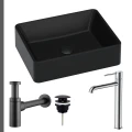 Umywalka czarna Caroline czarny korek klik klak syfon ozdobny czarny mat bateria chrom.jpg