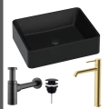 Umywalka czarna Caroline czarny korek klik klak syfon ozdobny czarny mat bateria złota szczotkowana.jpg