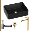 Umywalka czarna Caroline złoty korek klik klak syfon ozdobny bateria złota szczotkowana.jpg