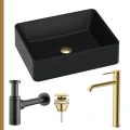 Umywalka czarna Caroline złoty korek klik klak syfon ozdobny czarny mat bateria złota szczotkowana.jpg