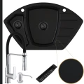 Czarny zlew CORNER 5KBO syfon black matt manualny srebrne akcesoria.jpg