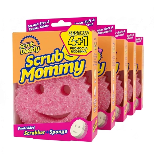 Zestaw 4+1 - Scrub Mommy - różowa gąbka.jpg