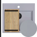 szary-zlew-sink-60-syfon-black-matt-manualny-z-ociekarką-złotą.jpg