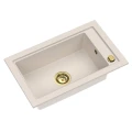 Zlew jednokomorowy beżowy Sink Quality Modena - złoty automatyczny.jpg