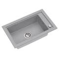 Zlew jednokomorowy szary Sink Quality Modena - srebrny automatyczny.jpg