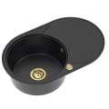 Zlew grafit długi ociekacz Sink Quality OVAL złoty automatyczny.jpg