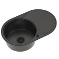 Zlew złoty metalik długi ociekacz Sink Quality OVAL czarny automatyczny.jpg
