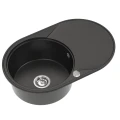 Zlew złoty metalik długi ociekacz Sink Quality OVAL srebrny automatczyny.jpg